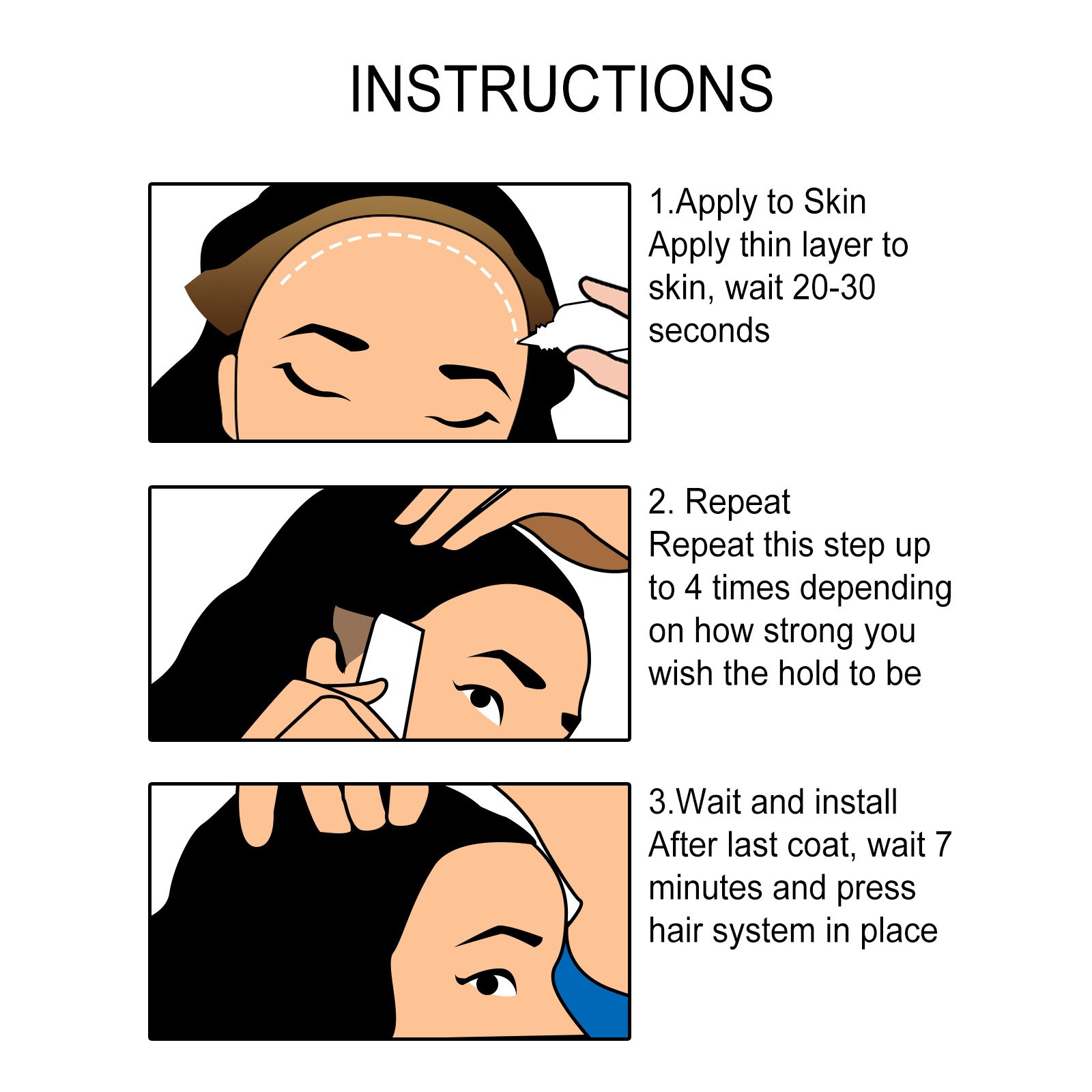 Invisible Wig Glue for Lace Wigs Powerful Adhesive and Skin Friendly