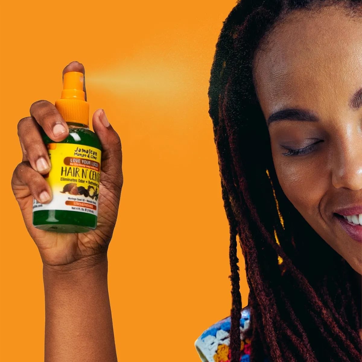Love Your Locs Hair N’Cense Spray – Lightweight Odor-Eliminating Refresh 4 oz