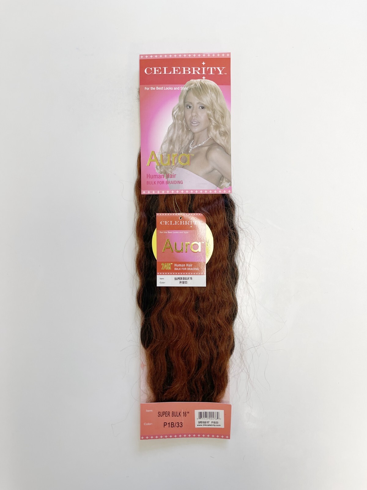 Blended Human Hair Super Wave Bulk Wet Wavy for Braiding 16-24” Select Colors