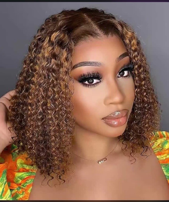 Women’s Adult Curly Medium Brown Wig Hairpiece, Fashion Style