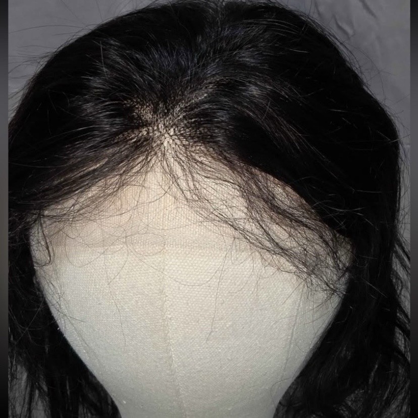 16 Inch 4×4 Lace Closure Wig Body Wave Human Hair Natural Black Glue-less New