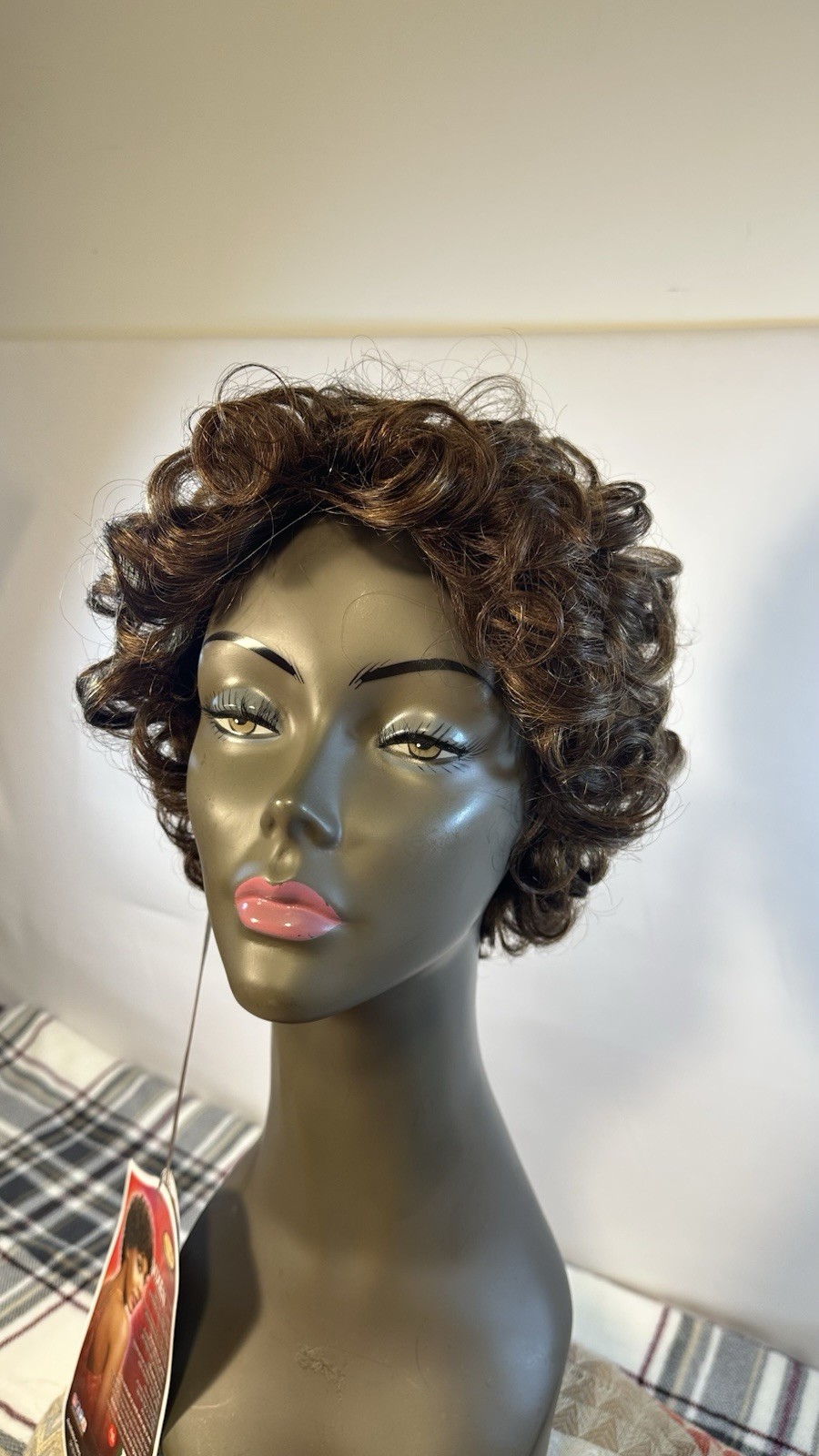 Vanessa HH Shela SP430 Short Curly Human Hair Wig Classic Cap Adjustable Strap