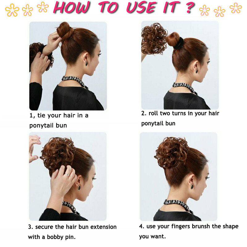 Extra Thick Messy Bun Hairpiece Scrunchie As Human Hair Extension Real Ponytails