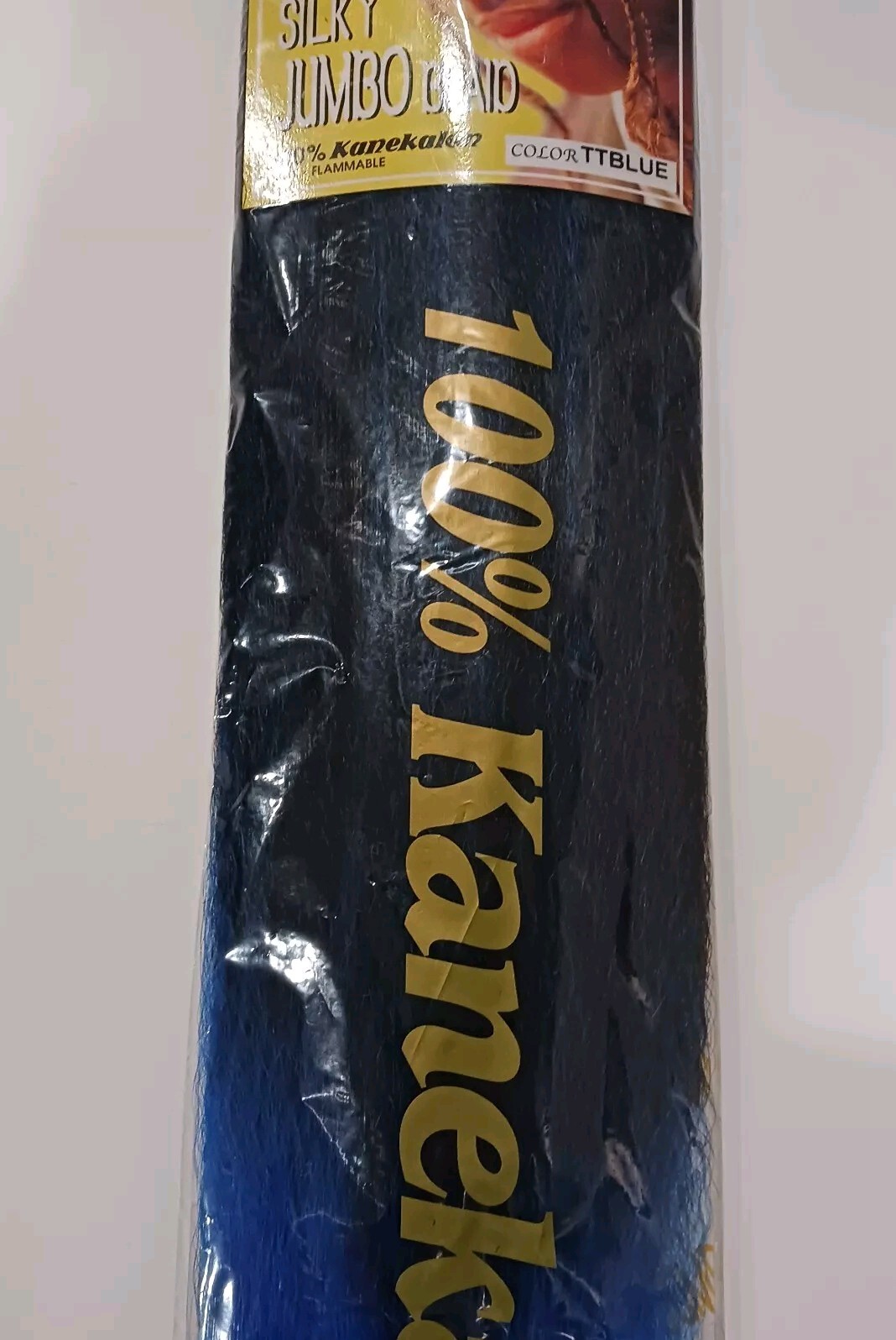 x3 Blue Ombre Kanekalon Jumbo Braiding Hair Extension 24″ Synthetic TTBLU 86 LOT