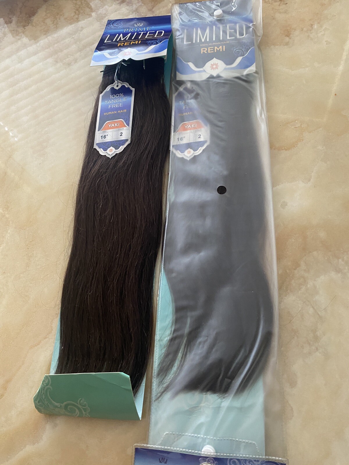 REMI PRIME LIMITED 100% HUMAN HAIR SOFT YAKY WEAVE- “16”INCH COLOR 2 TANGLE FREE