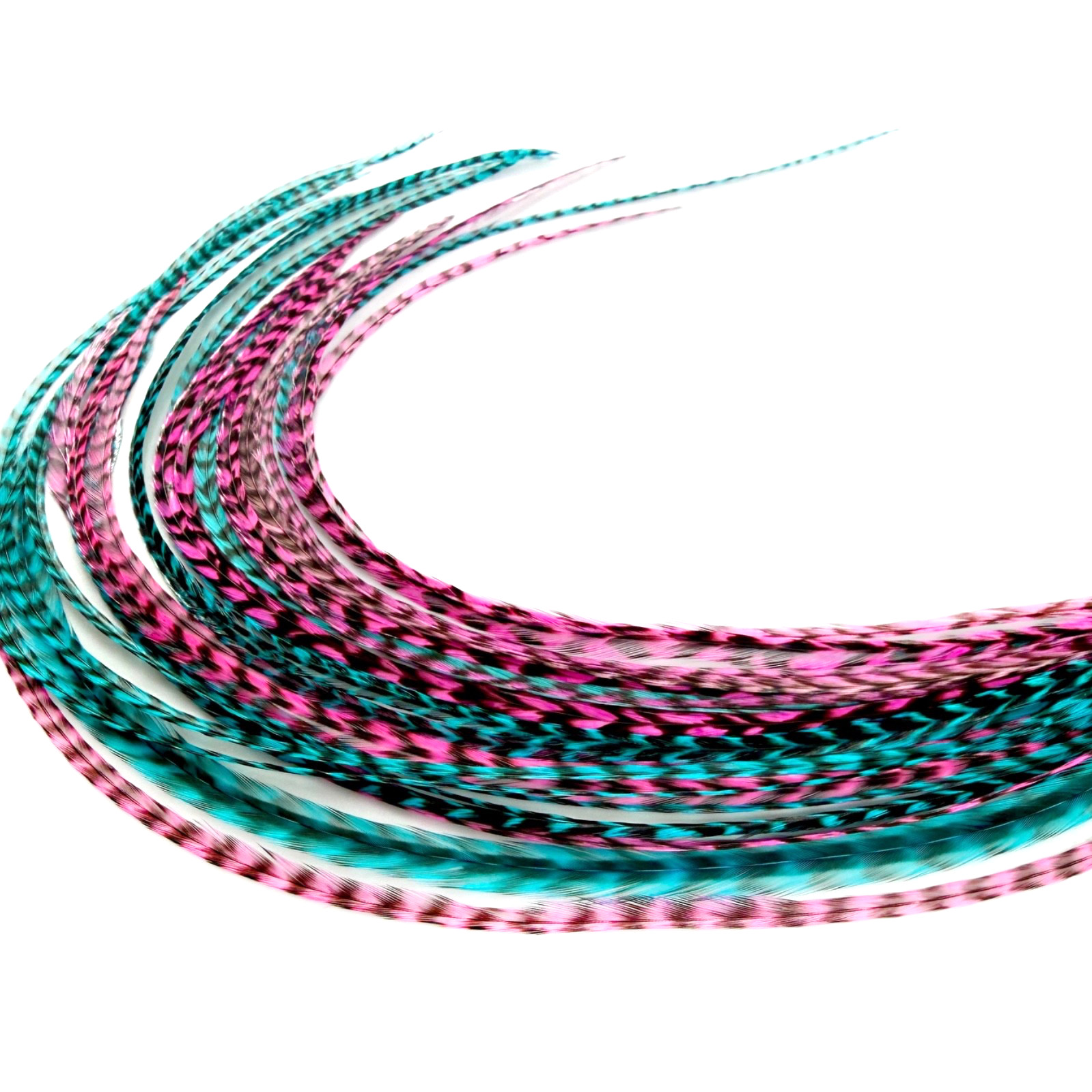 21 pcs. Feather Hair Extensions 10″-14″ + DIY Kit, Whiting Farms-Color of Choice