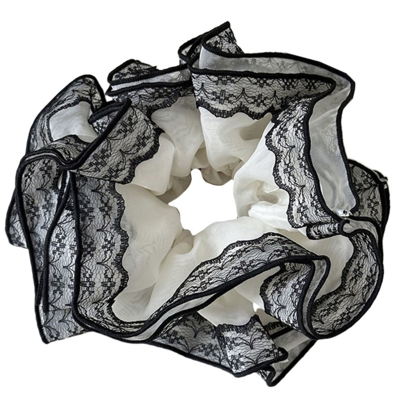 Multi Layer Lace Hairband Ponytail Holder Female Scrunchies French Hair Elastics