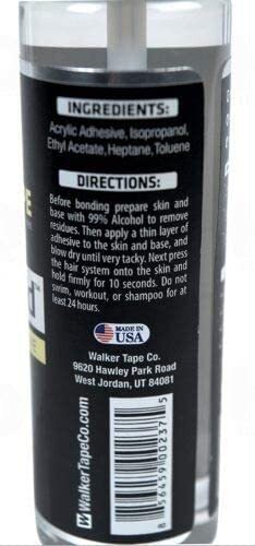 walker tape co New Ultra Hold Acrylic Adhesive 1.4oz w/Brush Applicator, one