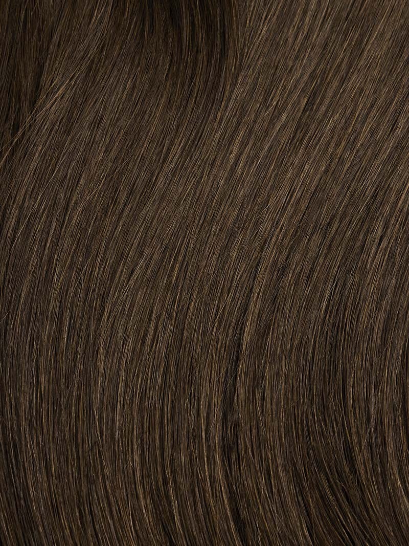 Medium Brown 100% Human Hair Toupee Mens Straight Monofilamemt base Polyurethane