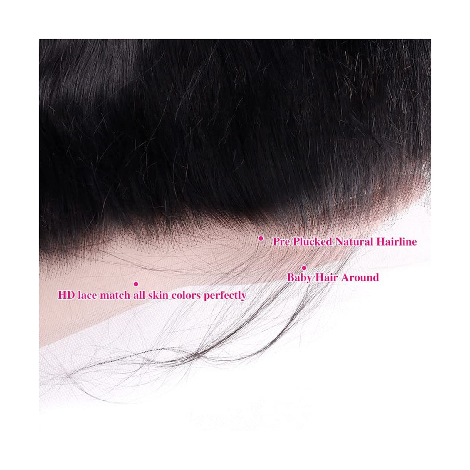 14 Inch 13×4 HD Lace Frontal Closure 100% Brazilian Virgin Human Ha… Fast Ship