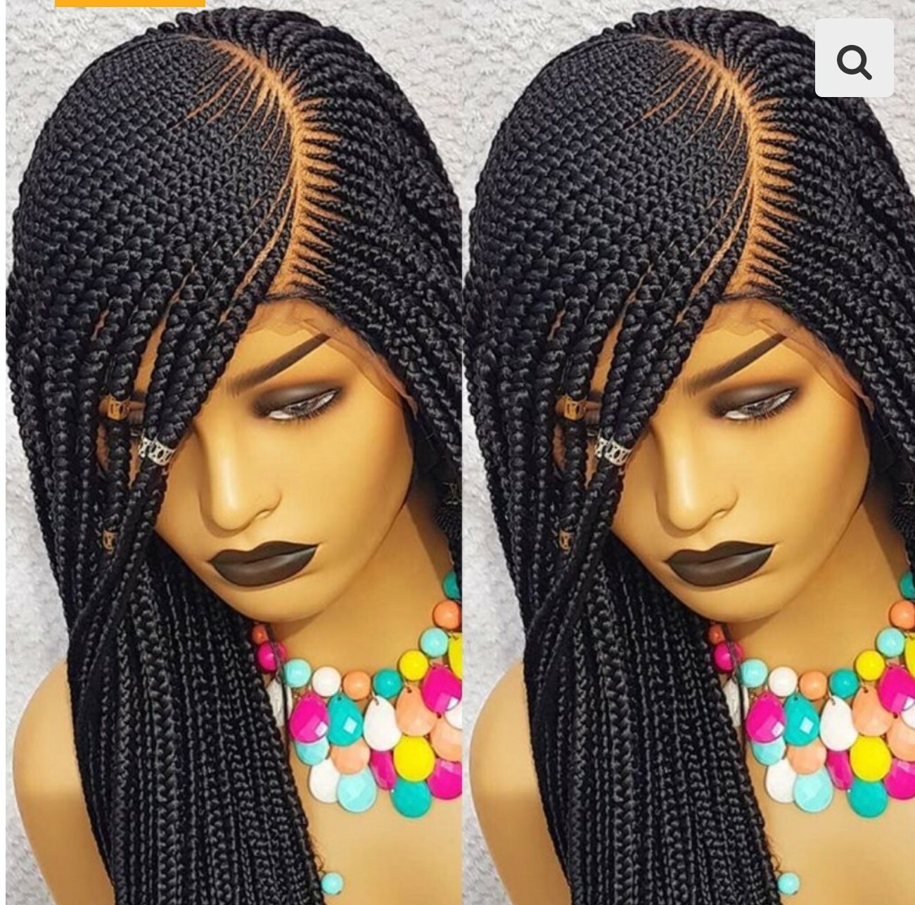 Braided wig: Handmade Braids Cornrows wig,PRE-ORDER ONLY.2-3WEEKS. Location USA