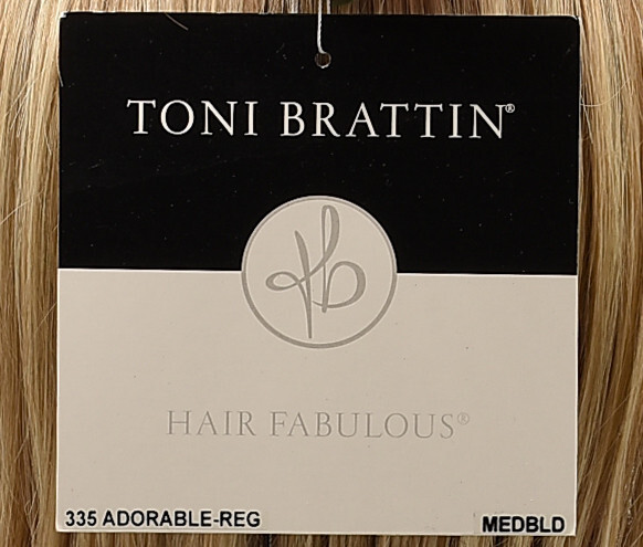ADORABLE Wig by TONI BRATTIN, Medium Blonde, Regular Size, HeatFriendly
