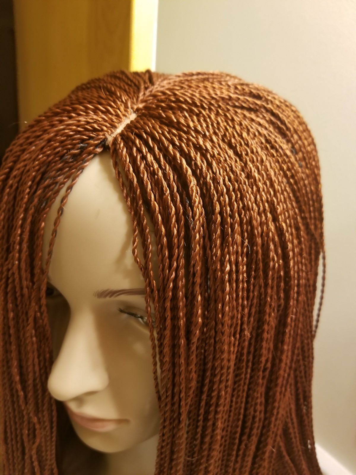 Fully Handmade 24 to 26” Braid Twist Wig with lace fabric