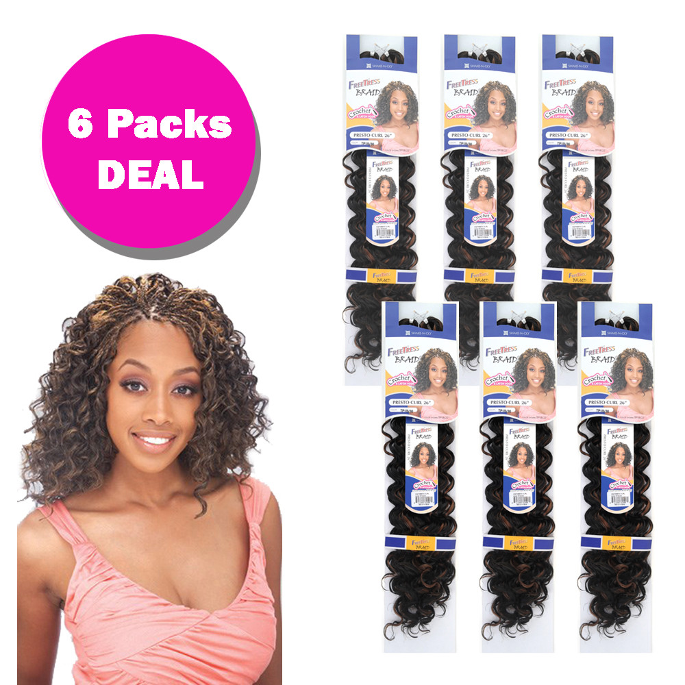 *MULTI PACK* PRESTO CURL – FREETRESS SYNTHETIC BULK BRAIDING HAIR EXTENSION