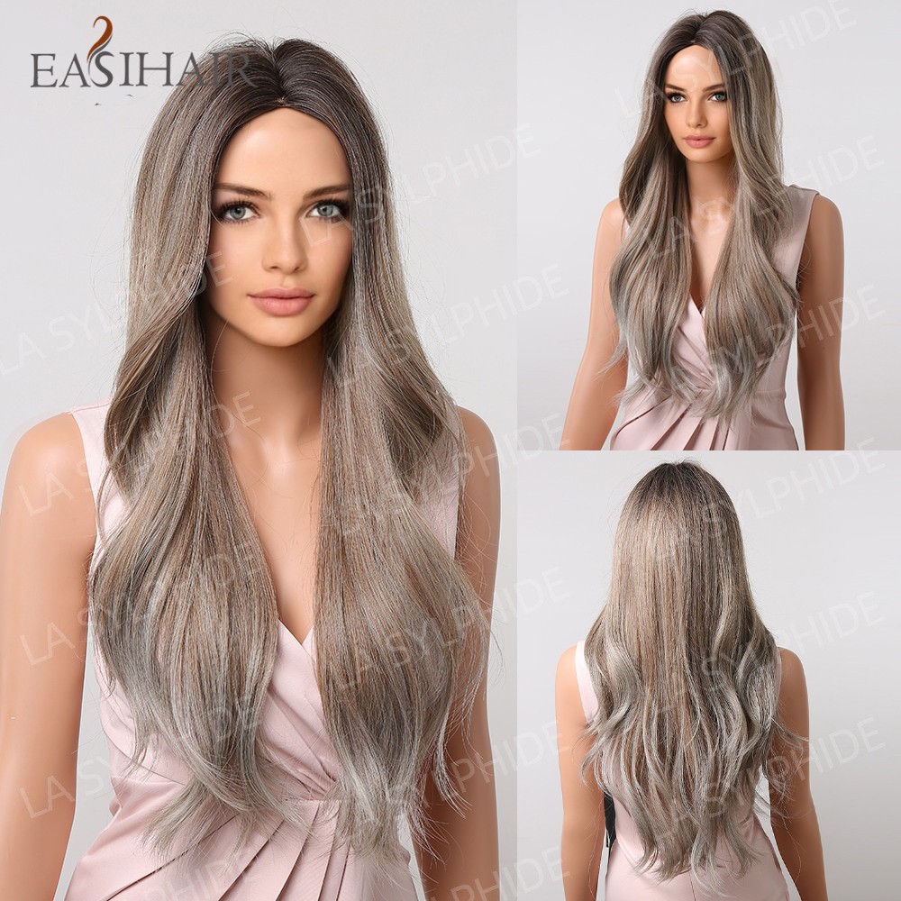 Trendy Multi-color Optional Long Curly Wig for Women Synthetic New Arrival Full