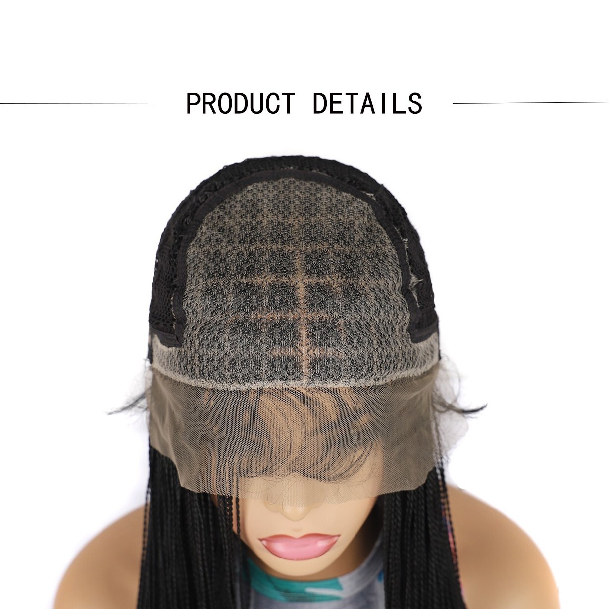 18″ Curly Wavy Twist Braids Wig for Women 4×4 Lace Front Braided Wigs Synthetic