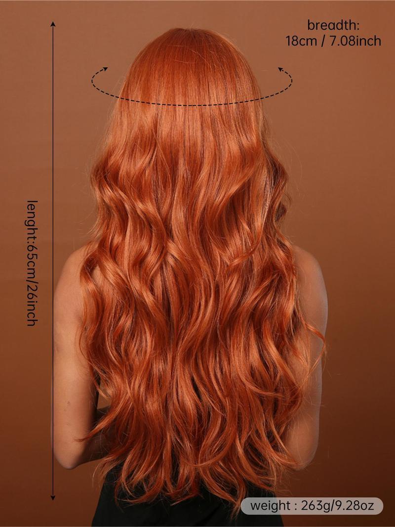 Long Curly Wavy Wigs for Women,26 Inch Natural Gorgeous Easy To Wear Fluffy Wigs