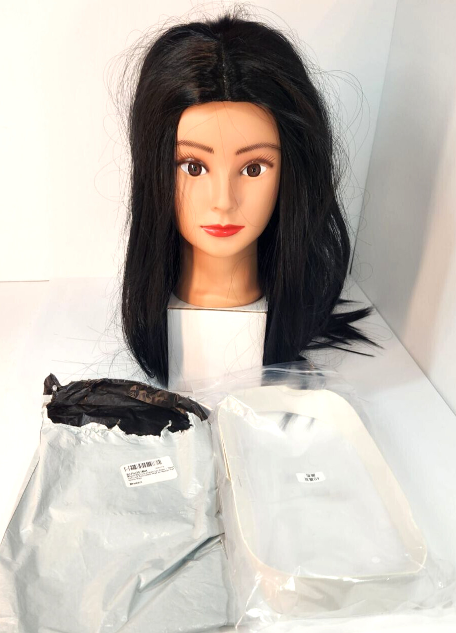 24″ Straight #1B Natural Black Wig 180% Density Hair Daily Use Fashion Stylable