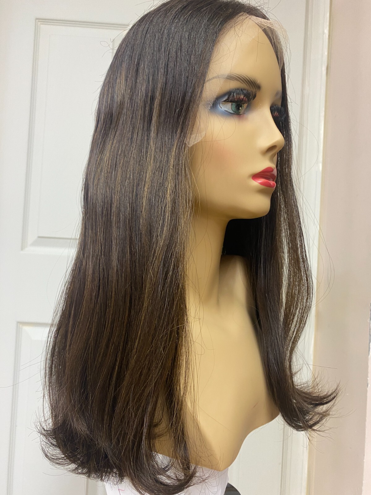 Malky Wig European Multidirectional Lace Top 18″ Straight Extra Small Layer #4/8