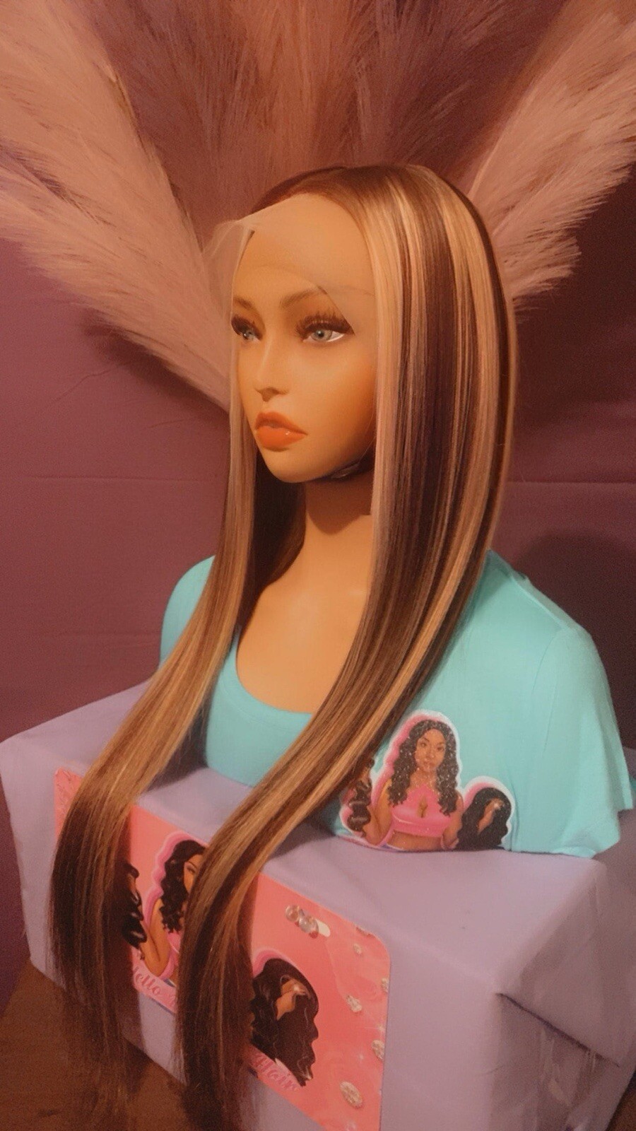 Johnetta Unit_Custom Blonde Highlights 13X4 HD Lace Frontal Human Hair Wig
