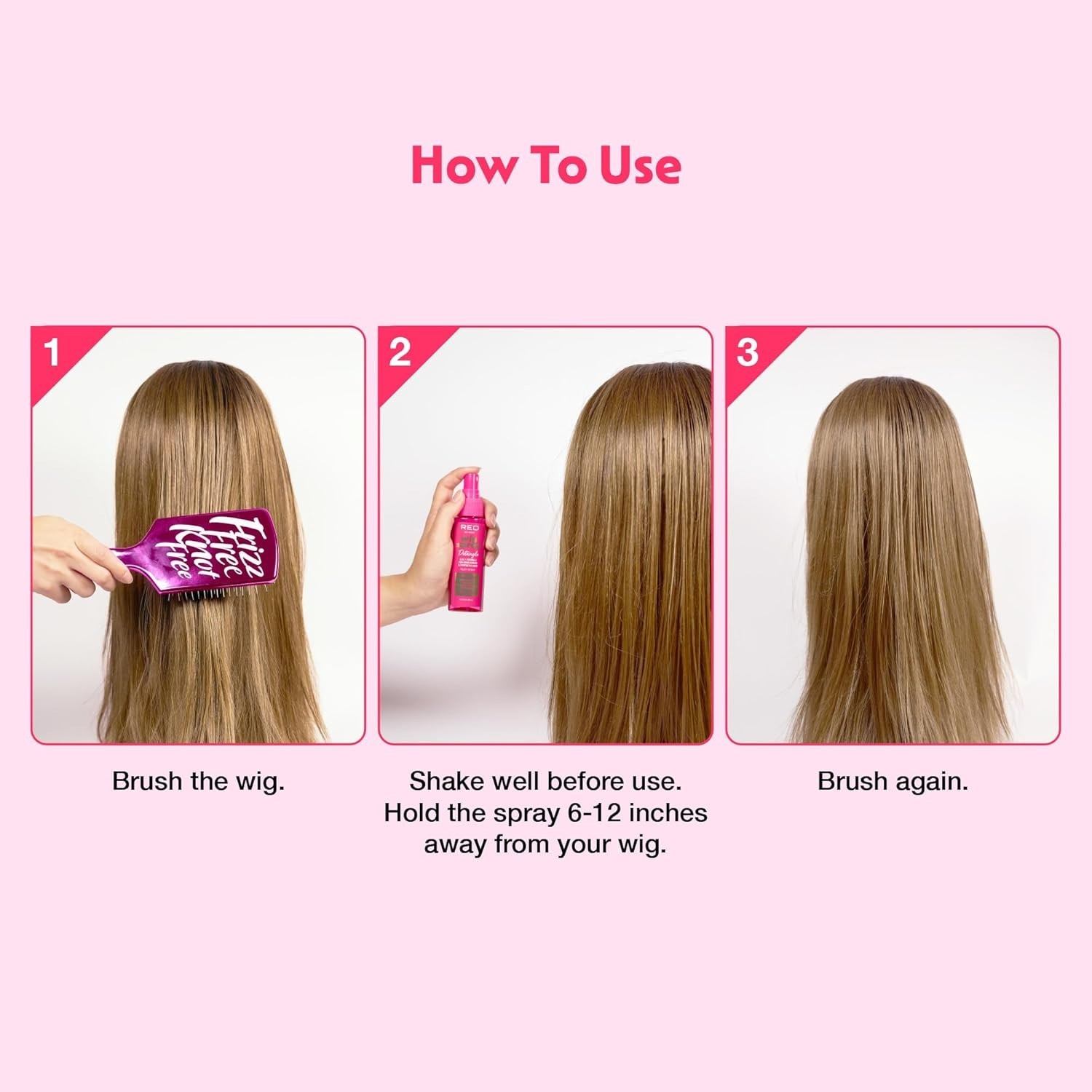 Wig Care Spray – 6-in-1 Formula for Radiance, Detangling & Protection