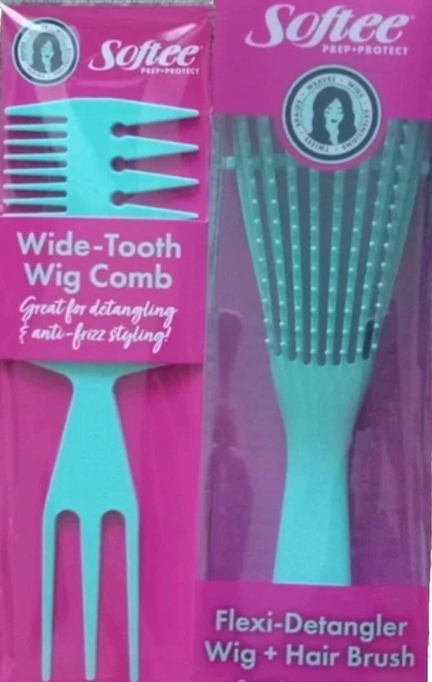 Softee Hair And Wig Brush And Comb (Set Of 2)