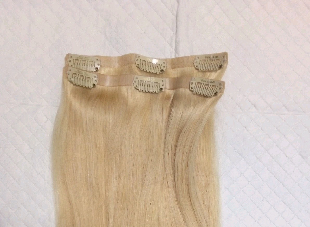 Bellame Instant Volume Halo Hair Extensions Kit 140g 16″ #613 Beach Blonde