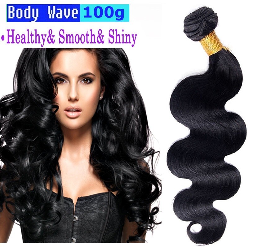 Unprocessed Virgin Remy Human Hair Weave Sew In Body Wave 1 or 3 Bundles 100g/B