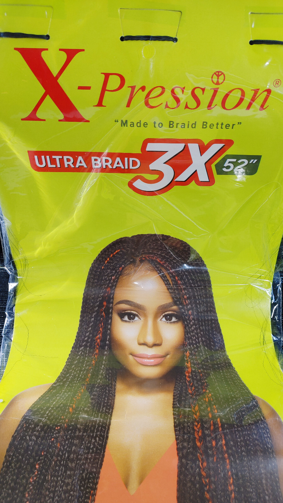 Outre Braids X-Pression Kanekalon Black Hair 3X Pre-stretched Ultra Braid 52″