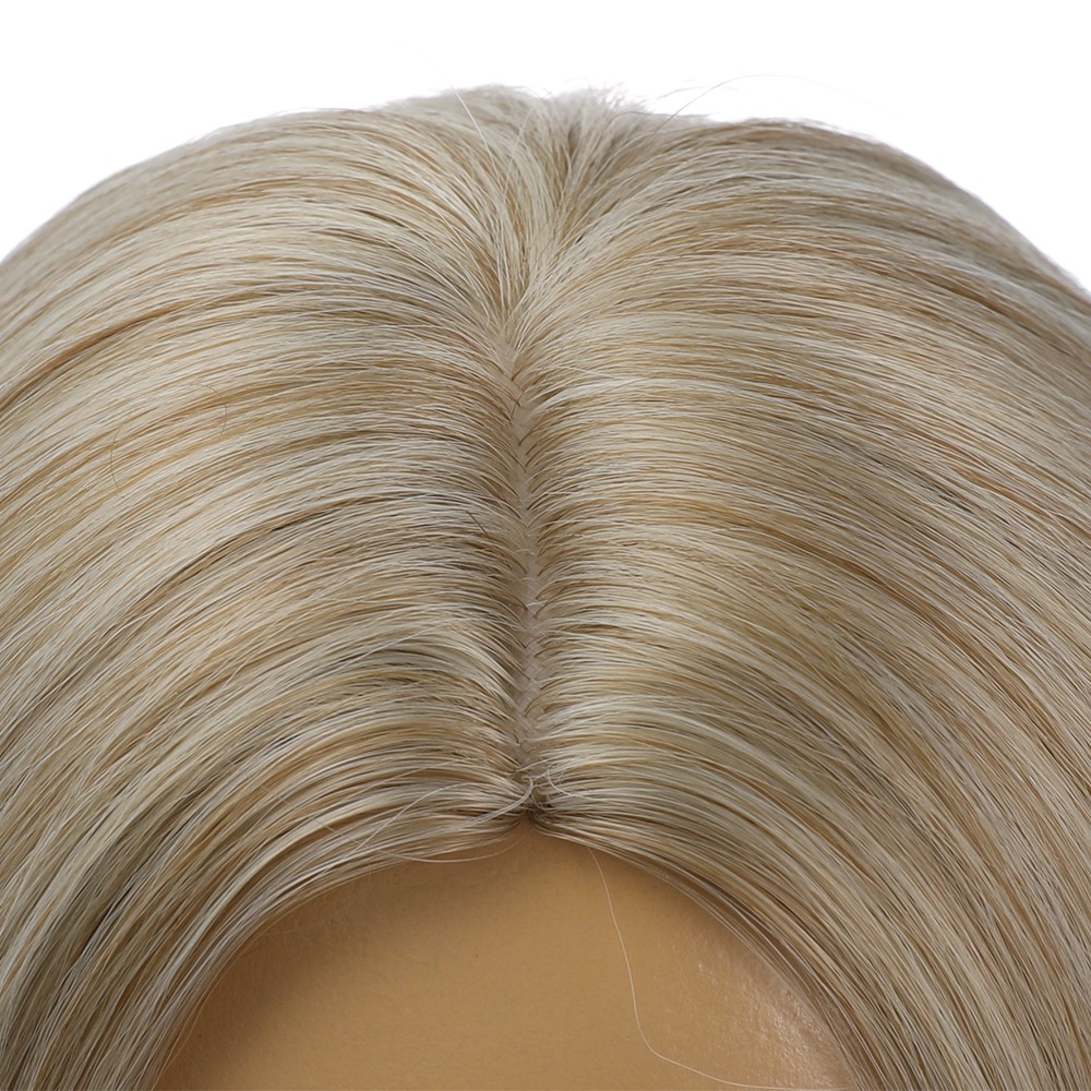 Synthetic Hair Heat Resistant Cosplay Party Wig Blonde Halloween Short Straight