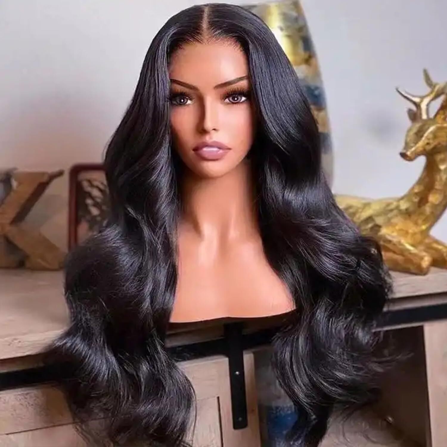 Body Wave 5×5 Silk Base Full Lace Human Hair Wig Pre Plucked Silk Top Lace Wigs