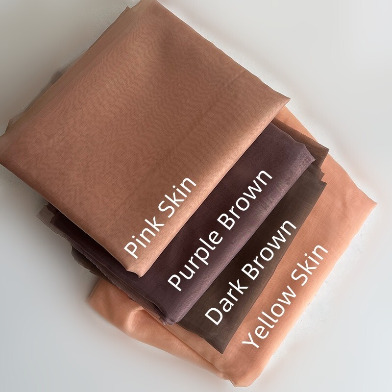 43*36 inch Silk Net Fabric for Making Silk Top Wig Base Invisible Skin Materials