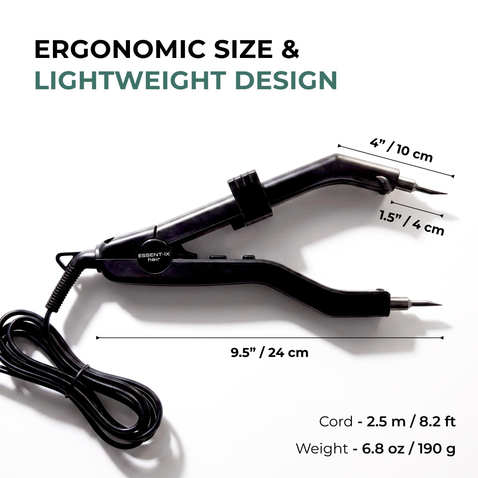 Keratin Fusion Tool for Hair Extensions – Adjustable Temp, Rapid Heat, Slim Plat