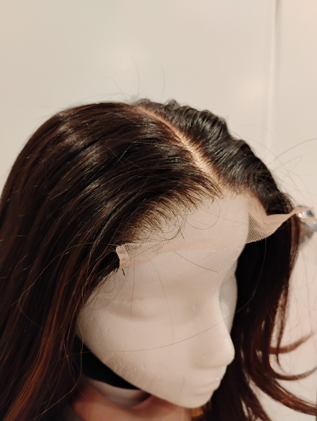 The Nirene Collection Human Hair Closure Wig Bob HD Lace Brand New Custom Color