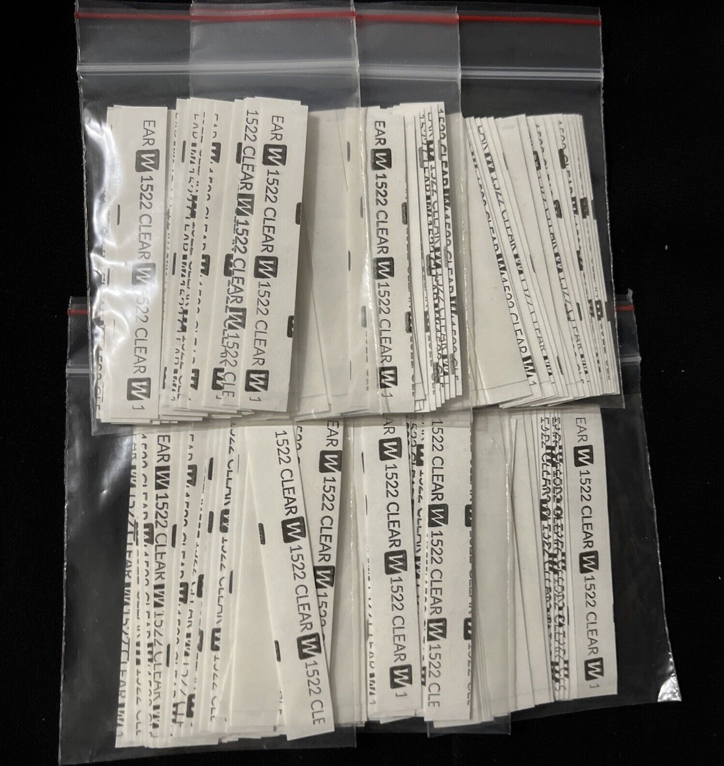 Walker 3M 1522 Hairpiece Tape 216 Pc1/2″ X 3 Straight 6 Pack Poly Wig Toupee-New