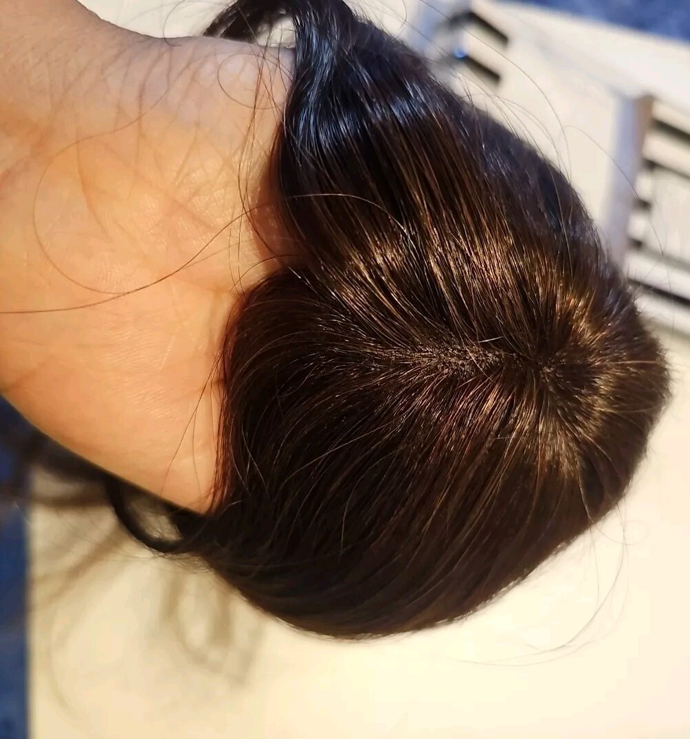 Tress Couture by Hotheads Clip on Volumizer Hair Extension 100% Remy Human Hair