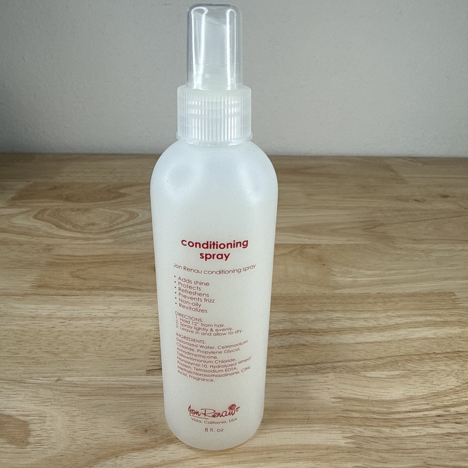 Jon Renau Conditioning Spray 8 Oz For Synthetic And Human Hair Made In USA New