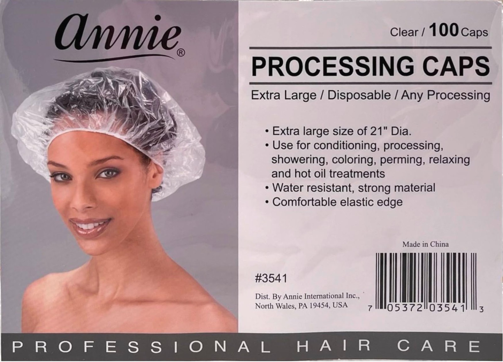 100 Count Extra Large Clear Hair Processing Caps For Home And Salon Use
