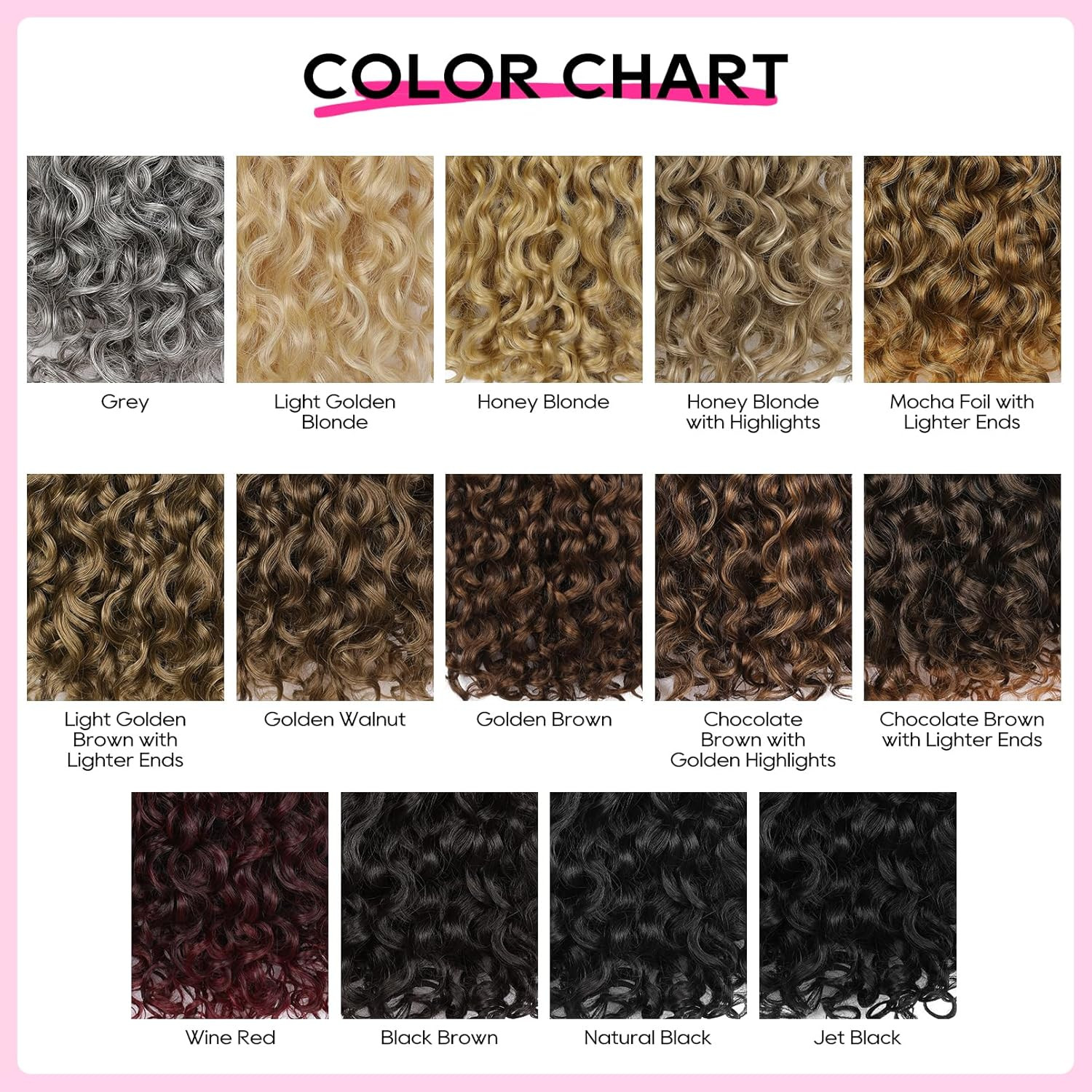 Curly Hair Extensions – 4PCS 18″ Gogo Curly Clip in Hair Extensions 100% Super P
