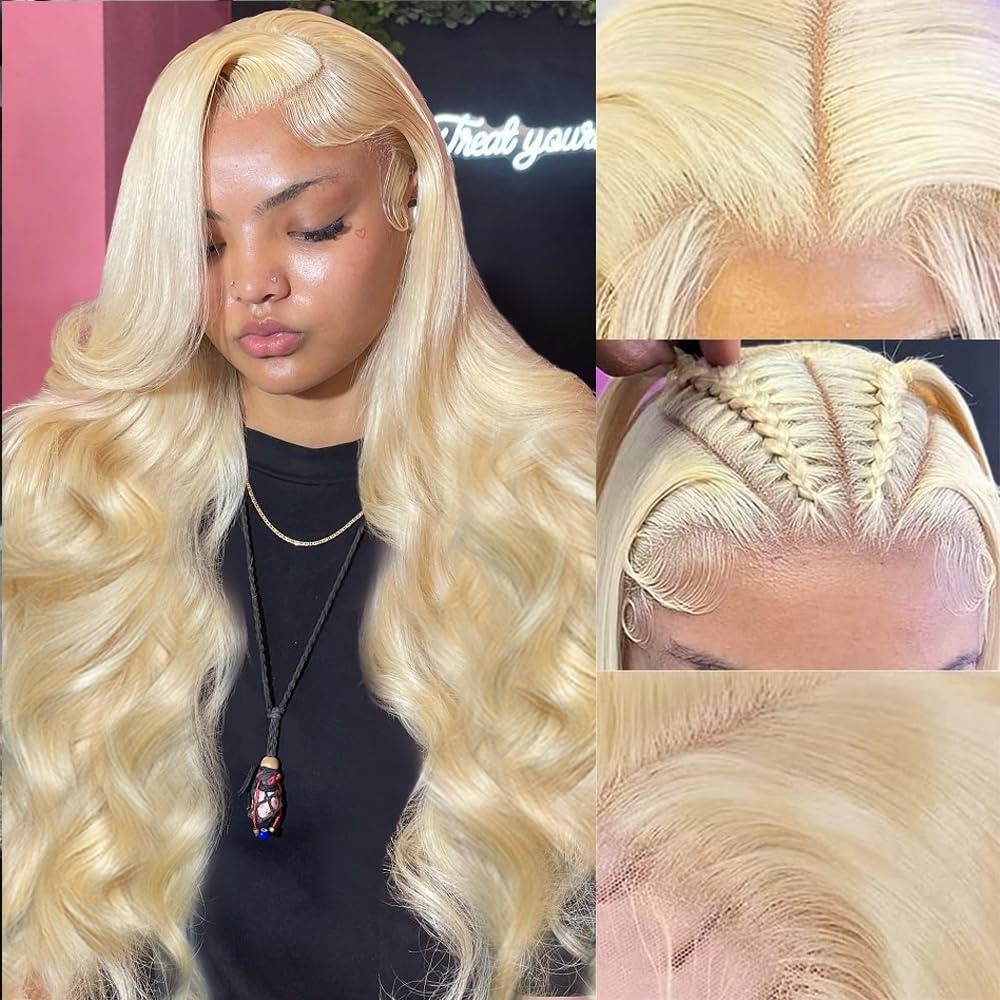 613 Closure Wig Human Hair Body Wave 4X4 Lace Front Wig With Baby Hair