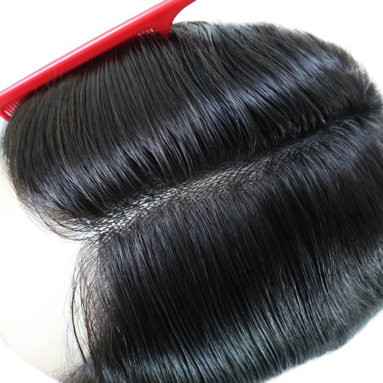 Women Chinese Cuticle Remy Human Hair Wigs Full Thin Skin Medium Size 14” BIOFW