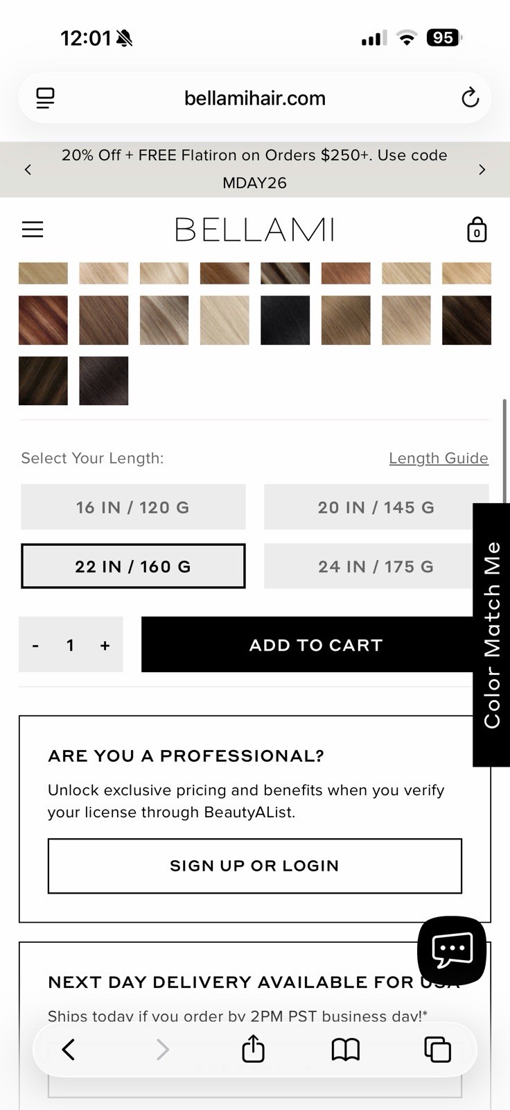 BELLAMI Flex Weft Hair Extension Pearl Blonde #8C/88 22in 160g Hybrid