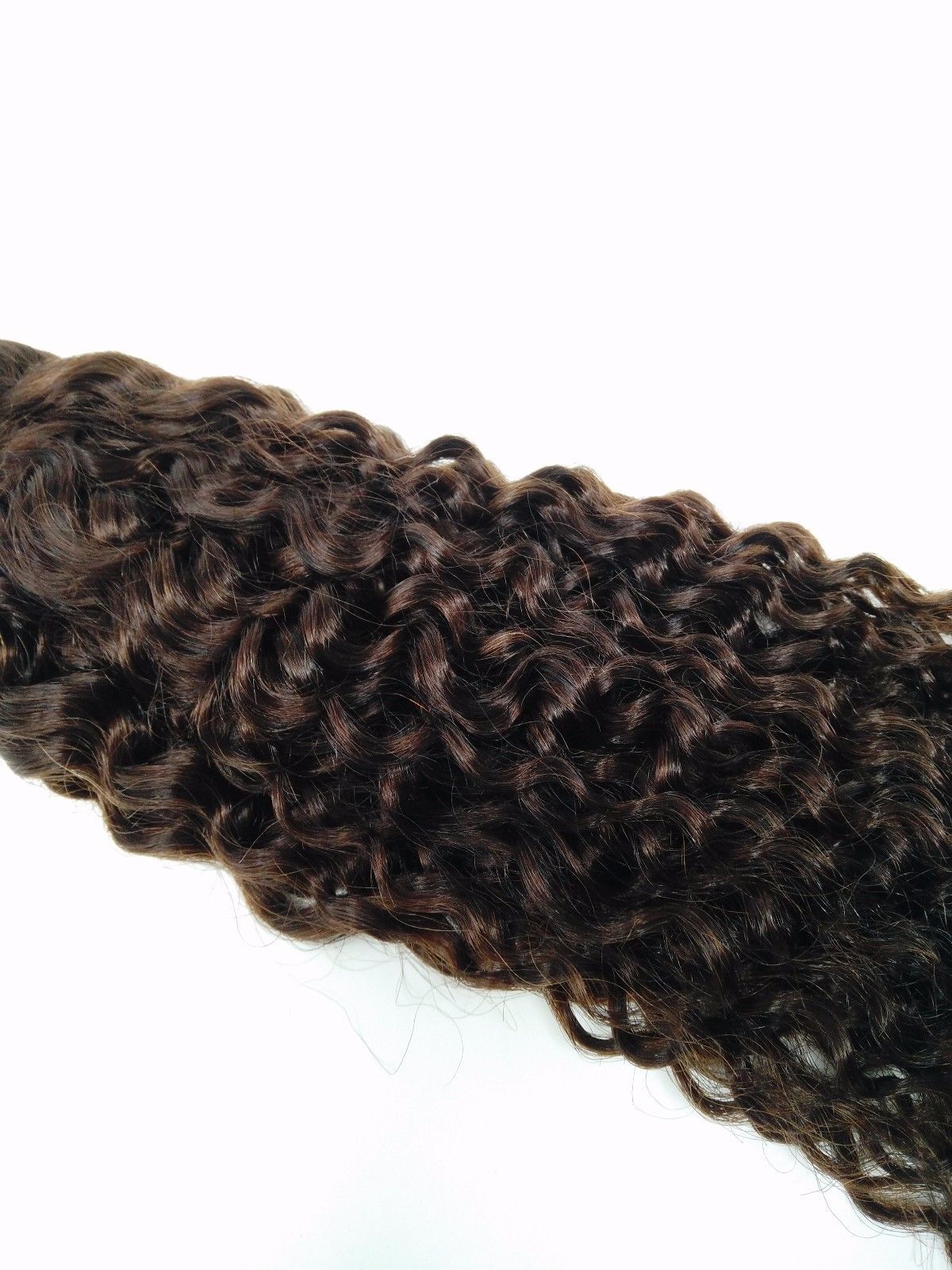 Jerry Curl #2 Dark Brown Sew In Ali Bundle 100 Human Hair Extension one bundle