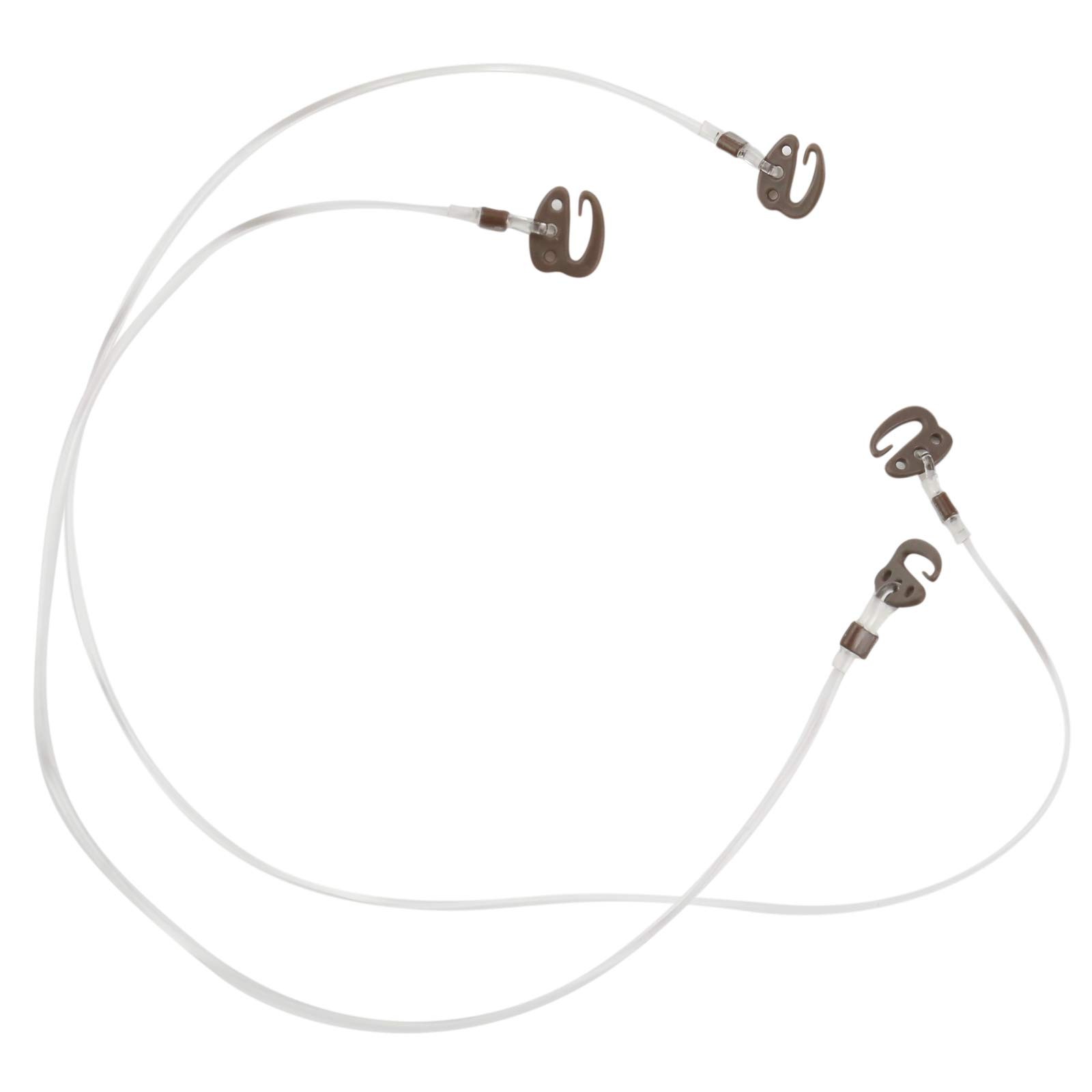 Dark Brown Stickable Clips For Wire Hair Extensions With 2 Invisible Fishing Lin