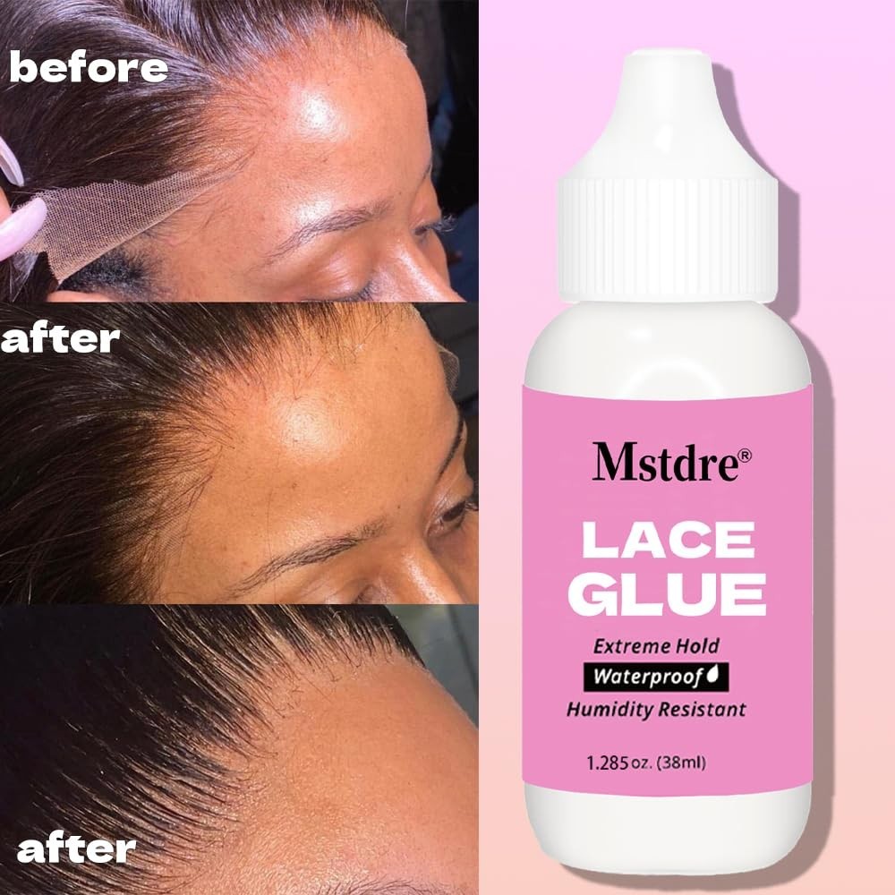 Strong Holding Lace Wig Glue Non-Toxic Waterproof Fast Drying 1.3 oz