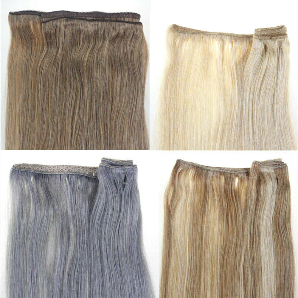 Sew in Wefts Hair Extensions 100% Real Human Hair Double Weft Bundles 16-30inch