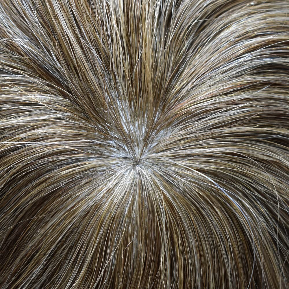 THIN SKIN Mens Toupee HumanHai Replacement Full Poly Skin PU System Wig for Men