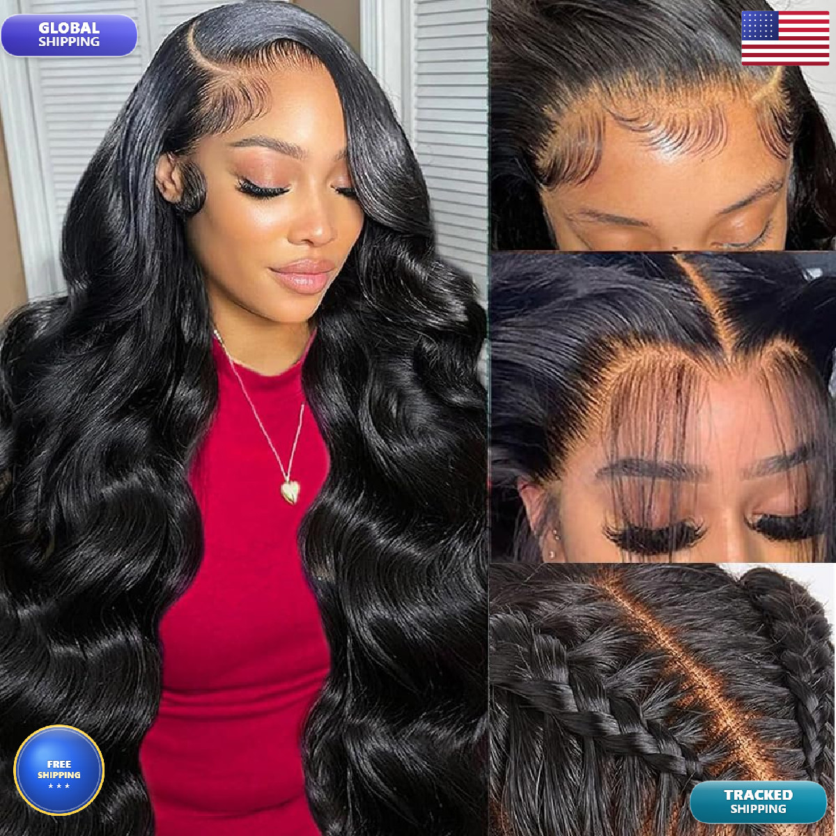 Xiayume Body Wave Lace Front Wigs Human Hair 200 Density 13X6 Hd Transparent