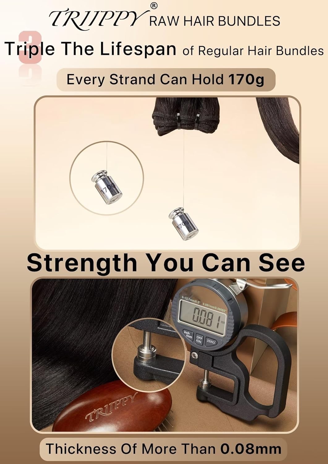 Raw Human Hair 2 Bundles,Triple Lifespan Than Regular Virgin Hair No.1 Sales Of