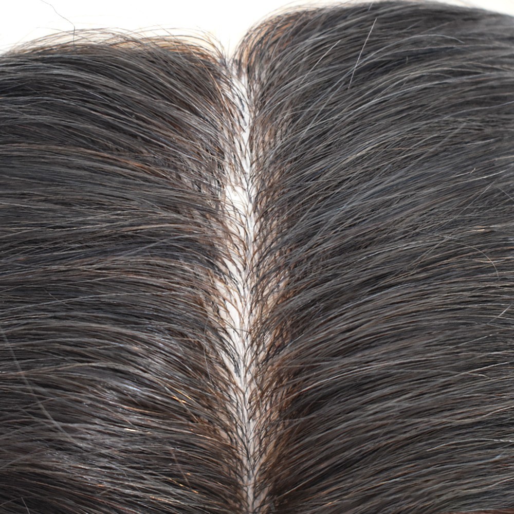 Men Human Hair Piece Replacement Systems Thin Skin Full Poly Toupee Hair Units